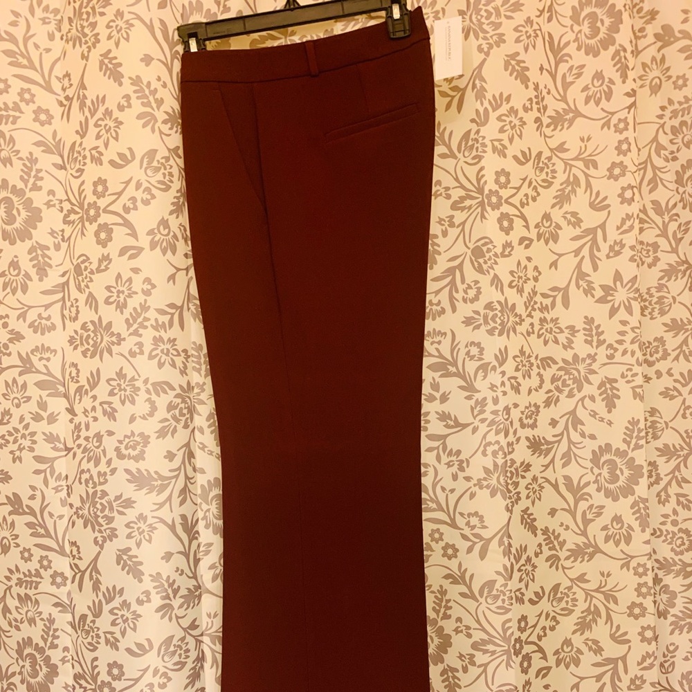 Banana Republic Burgundy wise leg trousers 12S